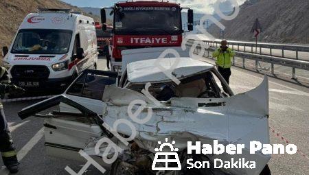 Denizli’de Feci Kaza: Kamyona Çarpan Otomobilde Can Pazarı Yaşandı