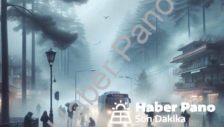 Denizli’de Sağanak Sonrası Yoğun Sis: Görüş Mesafesi 10 Metreye Düştü