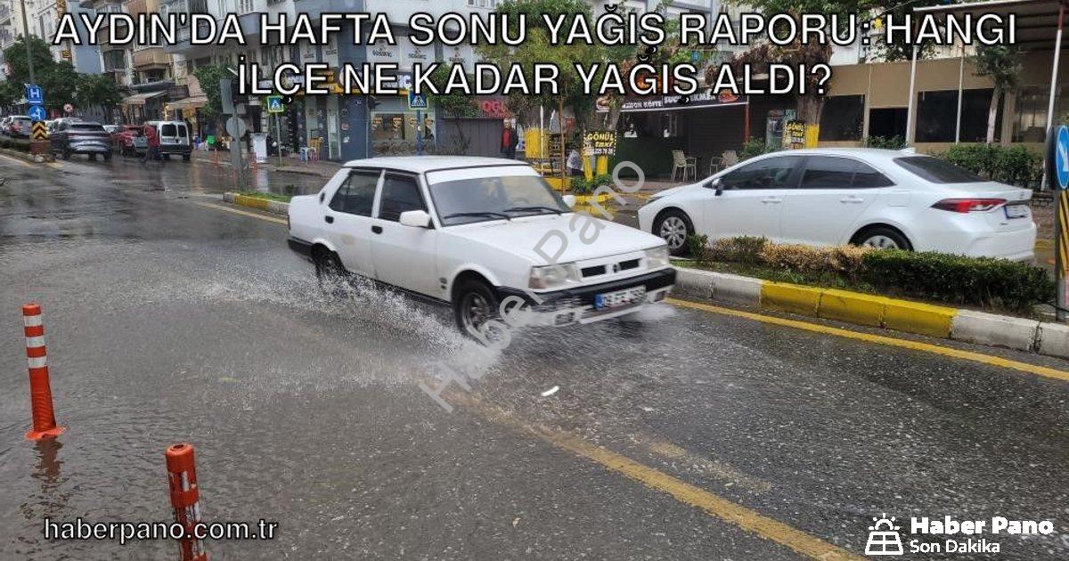 "Aydın'da Hafta Sonu Yağış Raporu: Hangi İlçe Ne Kadar Yağış Aldı?" başlıklı haber için fotorealisti