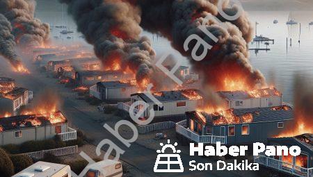 Fethiye Katrancı Koyu’nda Yangın Felaketi: Karavan ve Bungalovlar Kül Oldu