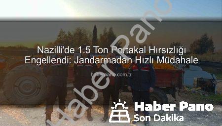Nazilli’de 1.5 Ton Portakal Hırsızlığı Engellendi: Jandarmadan Hızlı Müdahale