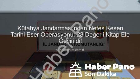 Kütahya’da Nefes Kesen Operasyon: Tarihi Eser Kaçakçılığına Darbe Vuruldu!