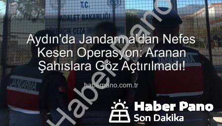 Aydın’da Jandarma’dan Nefes Kesen Operasyon: Aranan Şahıslara Göz Açtırılmadı!