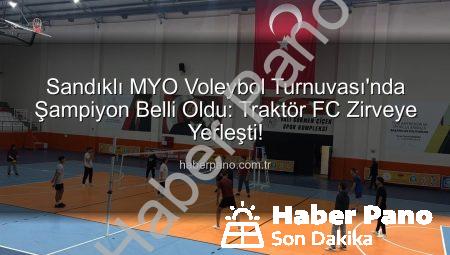 Sandıklı MYO Voleybol Turnuvası’nda Şampiyon Belli Oldu: Traktör FC Zirveye Yerleşti!