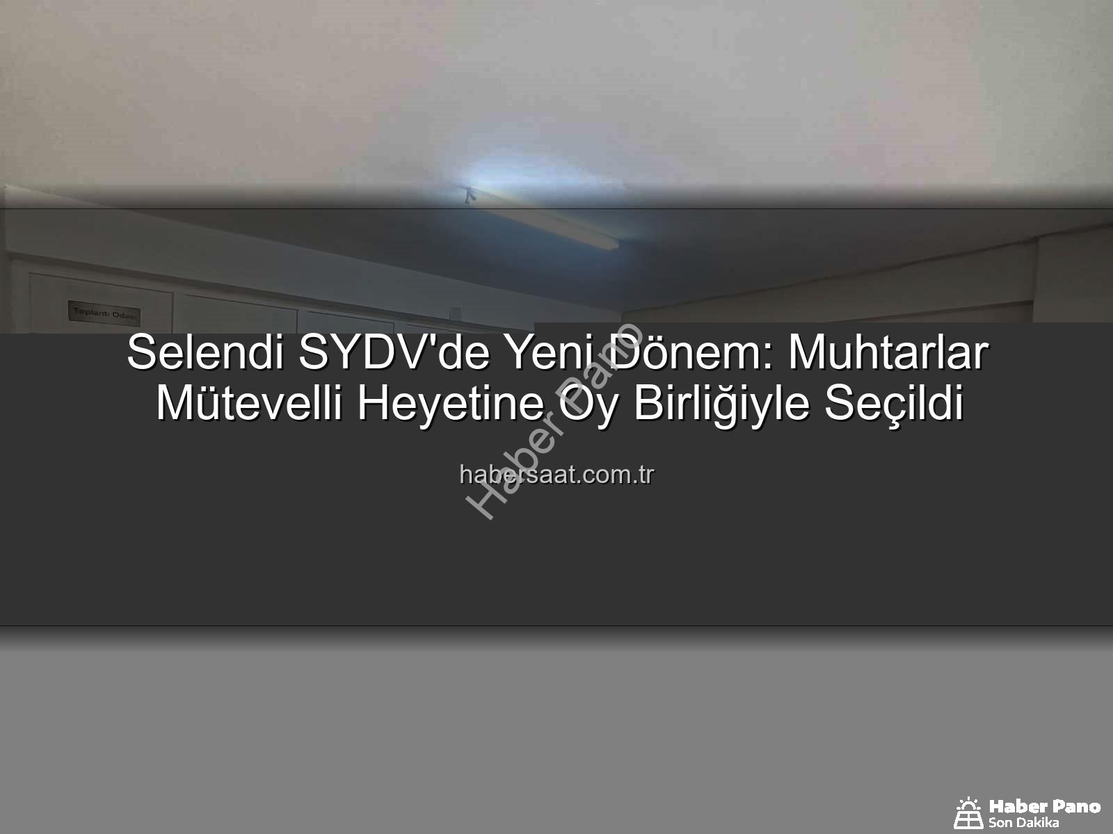 Selendi SYDV - Selendi SYDV'de Yeni Dönem: İki Muhtar Oy Birliğiyle Mütevelli Heyetine Seçildi