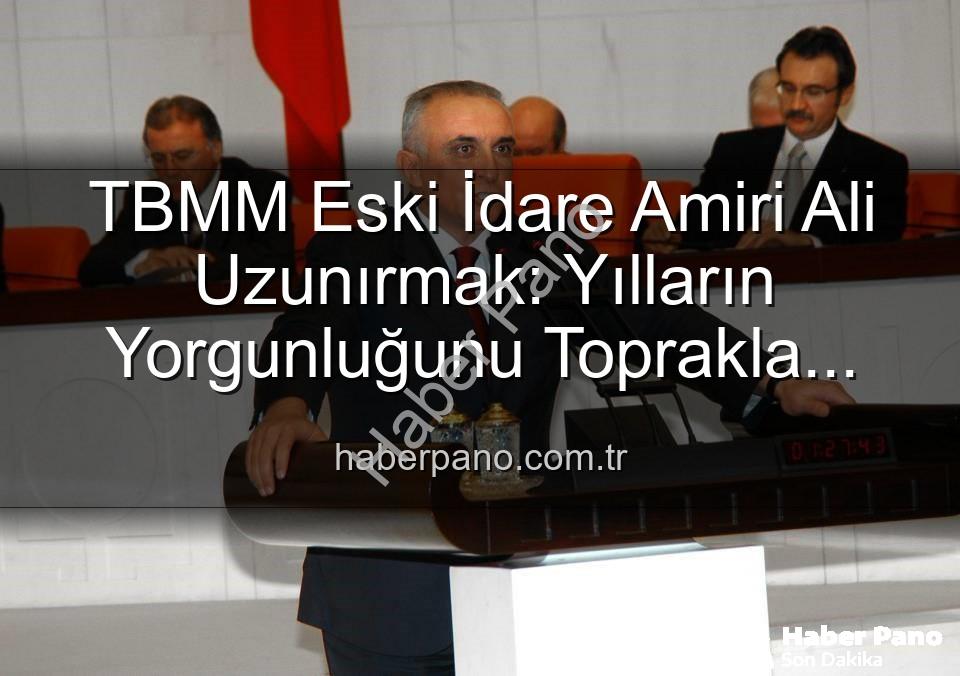 Ali Uzunırmak tarım - TBMM Eski İdare Amiri Ali Uzunırmak: Yılların Yorgunluğunu Toprakla Atıyor, Aydın İncirine Hayat Veriyor